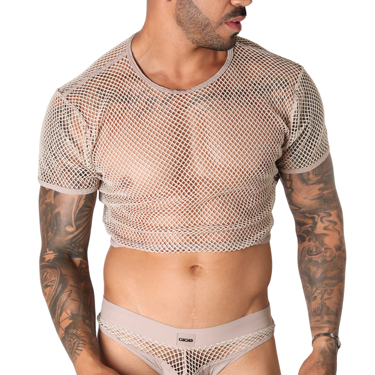 Gigo Island Crop Top Khaki
