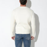 Code 22 Ribbed Sweater Off White