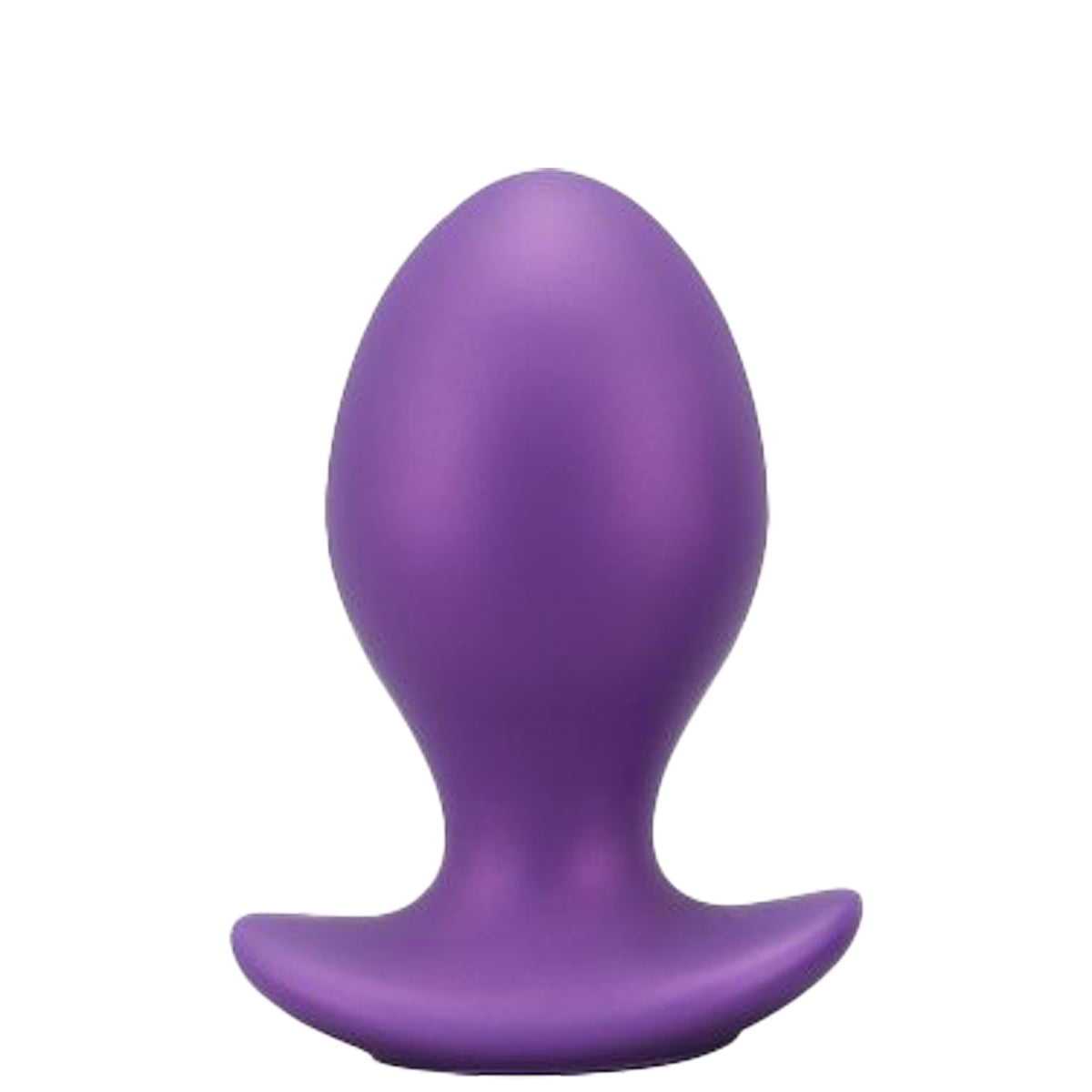 Purpleicious Liquid Silicone Eggs Butt Plug 5.1 Inch Large Purple