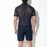 Code 22 Graphic Lace Shirt Navy