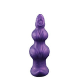 Purpleicious Liquid Silicone Knotted Butt Plug 7.1 Inch Medium Purple