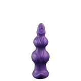 Purpleicious Liquid Silicone Knotted Butt Plug 5.9 Inch Small Purple