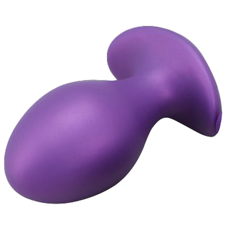 Purpleicious Liquid Silicone Eggs Butt Plug 6.7 Inch XXL Purple