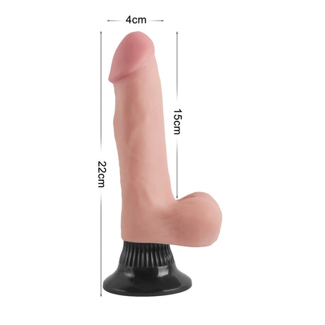 Extreme Dual Layer Realistic Vibrating Dildo 8.6"
