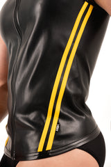 ROK Biker Mesh Vest Black Yellow