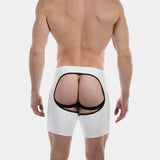 Barcode Berlin Chaps Short Jiho White Black