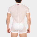 Barcode Berlin Mesh Union Suit Ruriko White