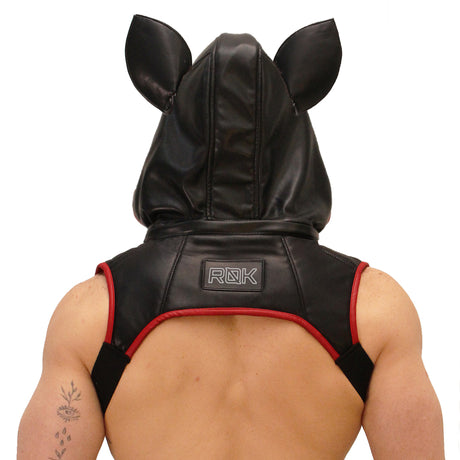 ROK Wild Dog Cockstrap Hood Black Red