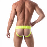 Leader Sport Mesh Jockstrap Yellow