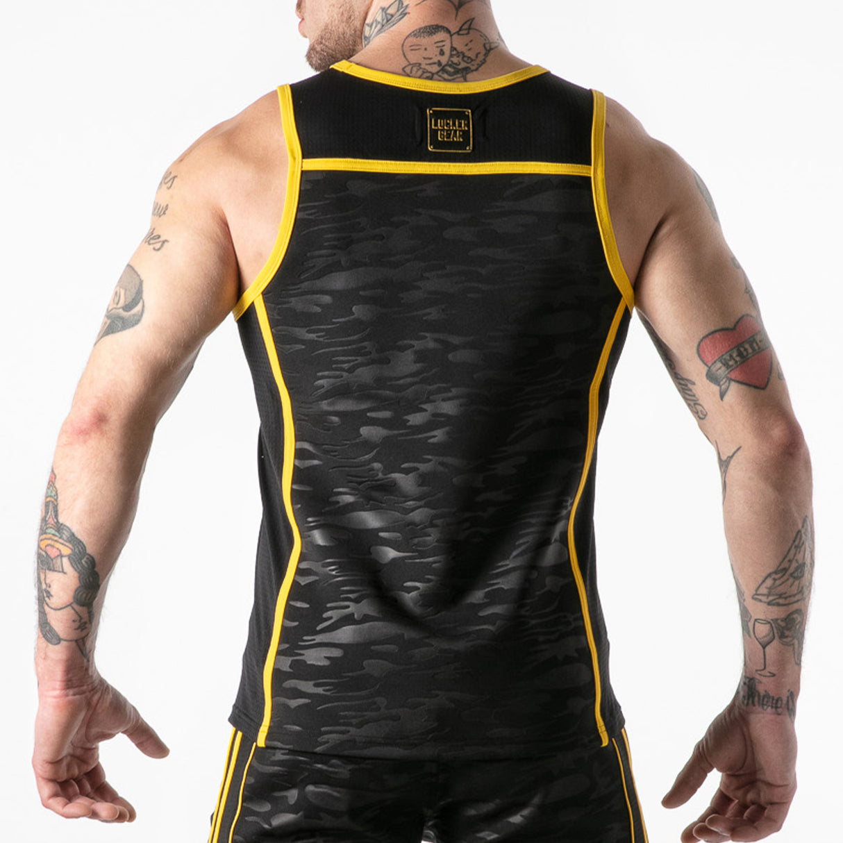 Locker Gear Full Access Military Tank Top Yellow