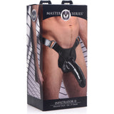Master Series Magnum Hollow Strap On 9 Inch Black