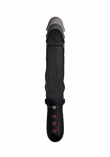 Master Series Auto Pounder Vibrating & Thrusting Dildo with Handle