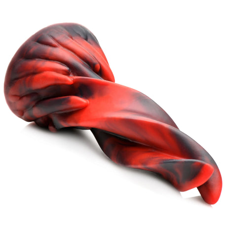 Creature Cocks Hell Kiss Twisted Tongues Silicone Dildo 7.4 Inch