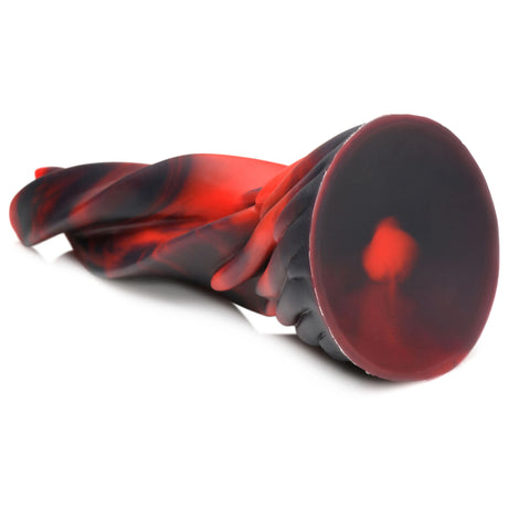 Creature Cocks Hell Kiss Twisted Tongues Silicone Dildo 7.4 Inch