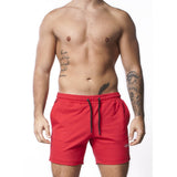 Alexander Cobb Stripe Long Short Red