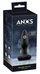 Anos Pressure Trainer Butt Plug 6 Inch Black