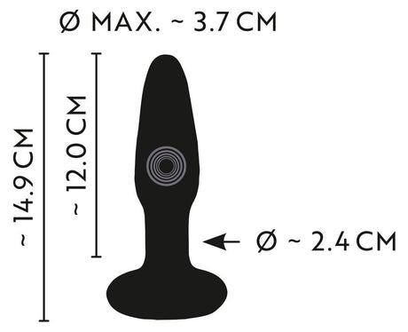 Anos Pressure Trainer Butt Plug 6 Inch Black