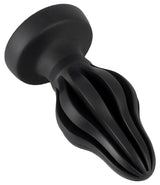 Anos Super Soft Liquid Silicone Butt Plug 4.25 Inch Black