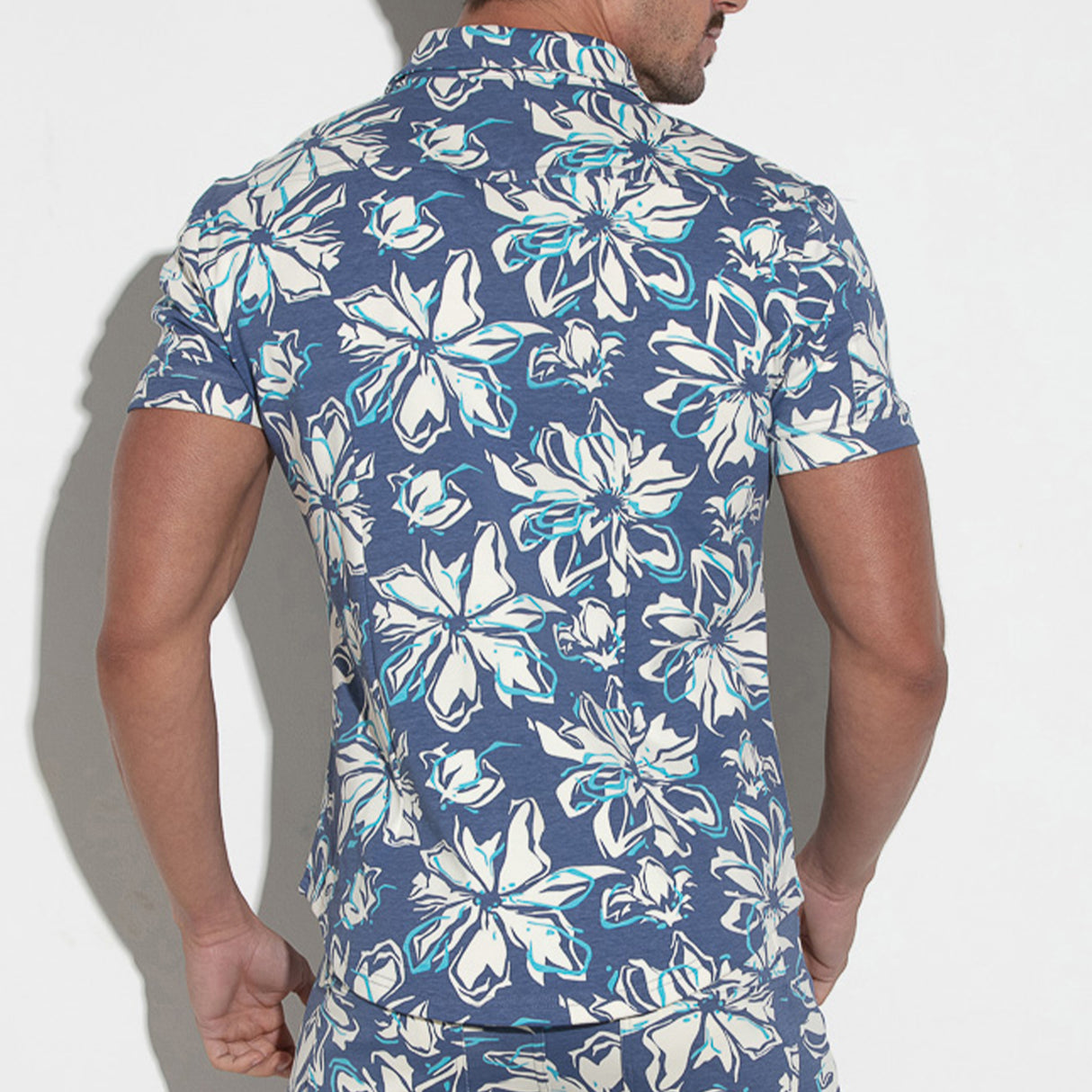 Code 22 Slim Fit Shirt Aqua