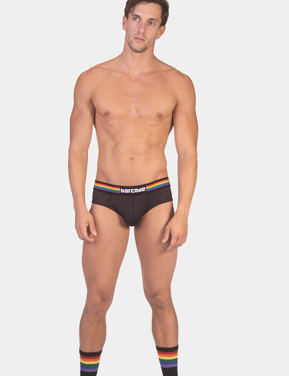 Barcode Berlin Backless Pride Brief Black