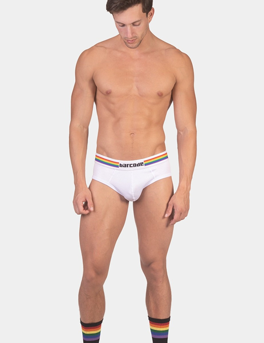 Barcode Berlin Backless Pride Brief White