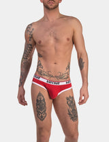 Barcode Berlin Backless Brief Maxime Red White