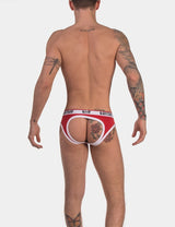 Barcode Berlin Backless Brief Maxime Red White