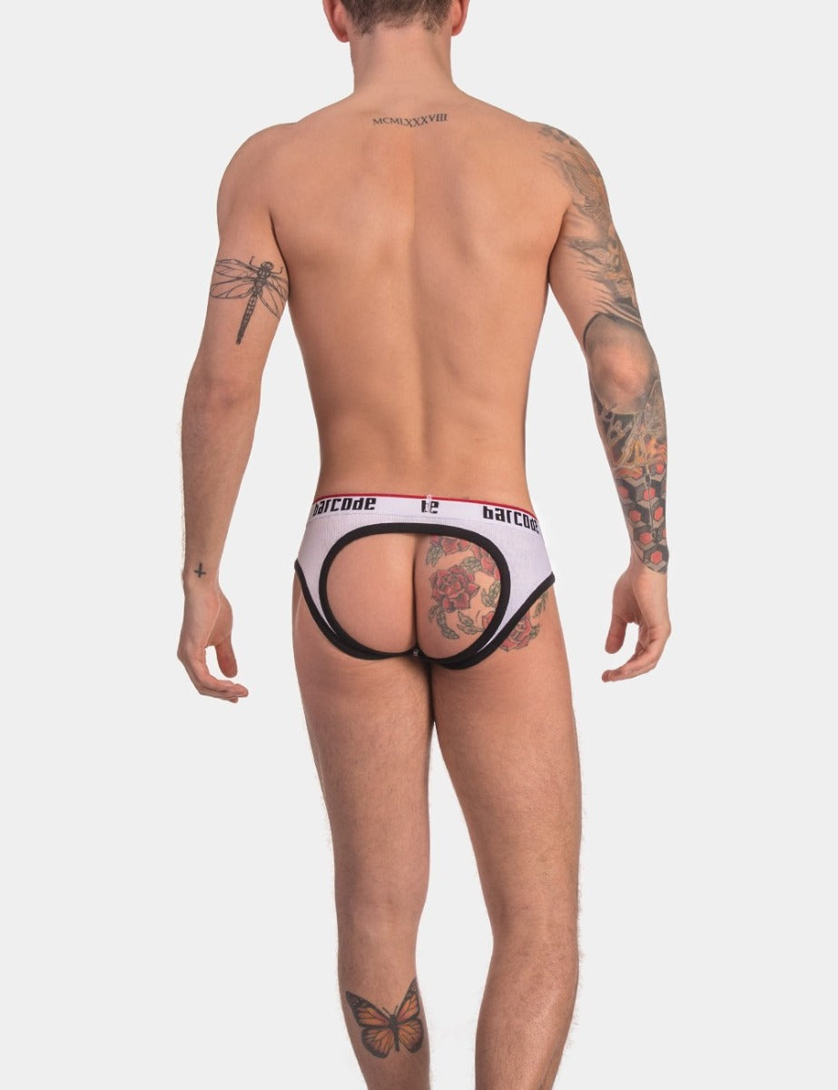 Barcode Berlin Backless Brief Maxime White Black