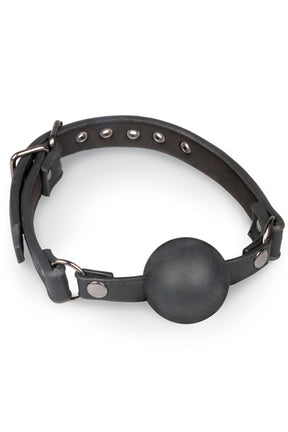 EasyToys Ball Gag with Large Silicone Ball Black