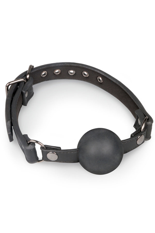 EasyToys Ball Gag with Large Silicone Ball Black