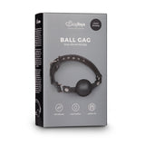 EasyToys Ball Gag with Large Silicone Ball Black