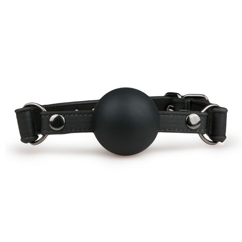EasyToys Ball Gag with Large Silicone Ball Black