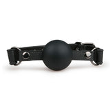 EasyToys Ball Gag with Large Silicone Ball Black