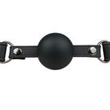 EasyToys Ball Gag with Large Silicone Ball Black