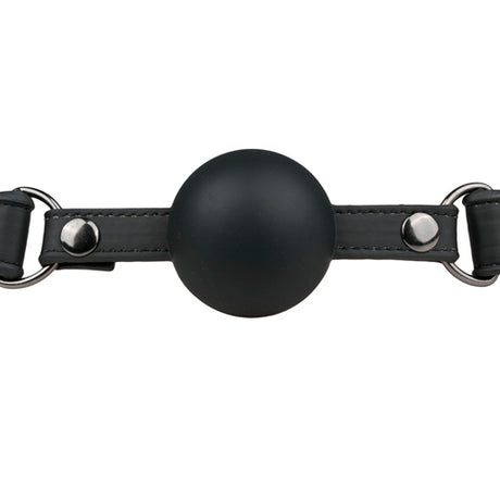 EasyToys Ball Gag with Large Silicone Ball Black