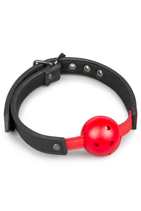 EasyToys Ball Gag with PVC Ball Red