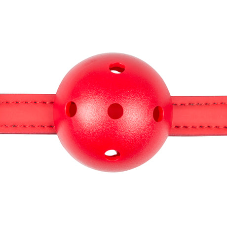 EasyToys Ball Gag with PVC Ball Red