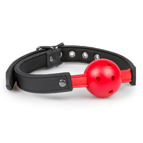 EasyToys Ball Gag with PVC Ball Red