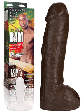Doc Johnson Bam Realistic Cock 13 Inch Dildo