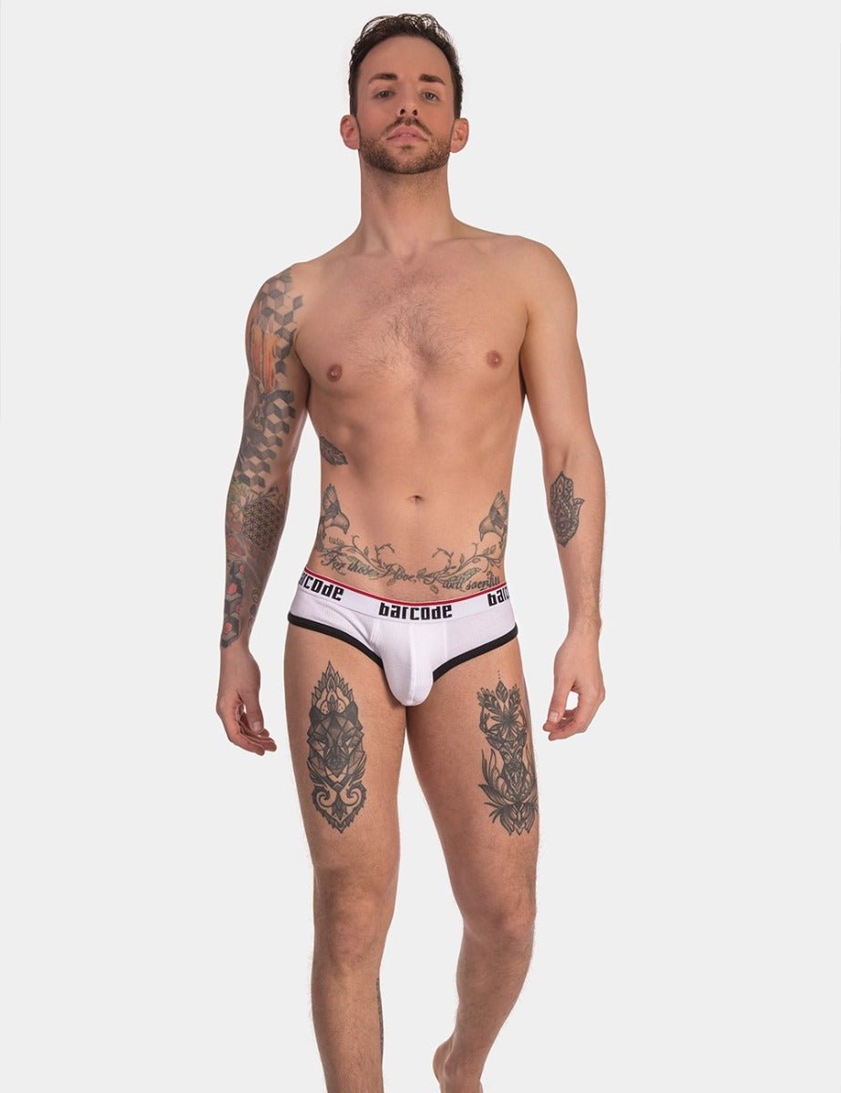 Barcode Berlin Backless Brief Maxime White Black