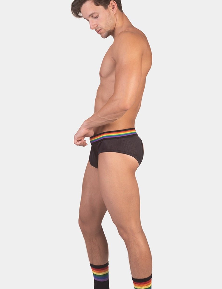 Barcode Berlin Backless Pride Brief Black