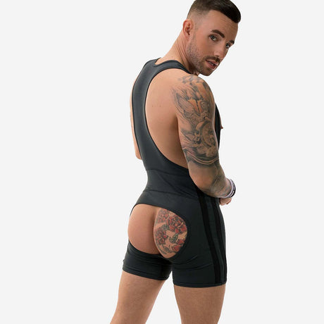 Barcode Berlin Backless Singlet Dastin Titanium Black