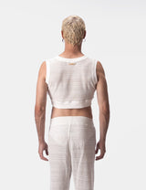 Barcode Berlin ER Crop Top Luz White