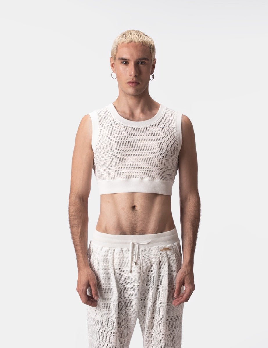 Barcode Berlin ER Crop Top Luz White