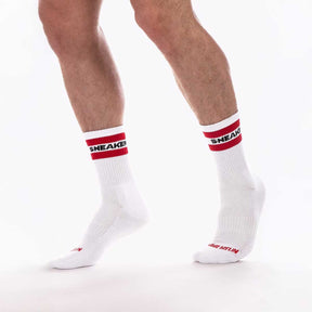 Barcode Berlin Fashion Half Socks Sneaker White Red
