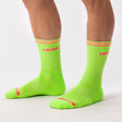 Barcode Berlin Festival Socks Neon Green Pink