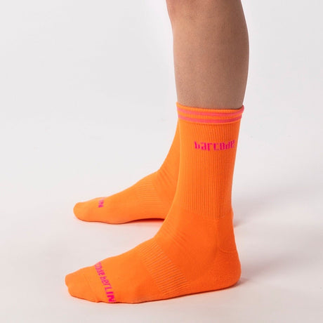 Barcode Berlin Festival Socks Neon Orange Pink