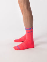 Barcode Berlin Festival Socks Neon Pink Blue - FETCH