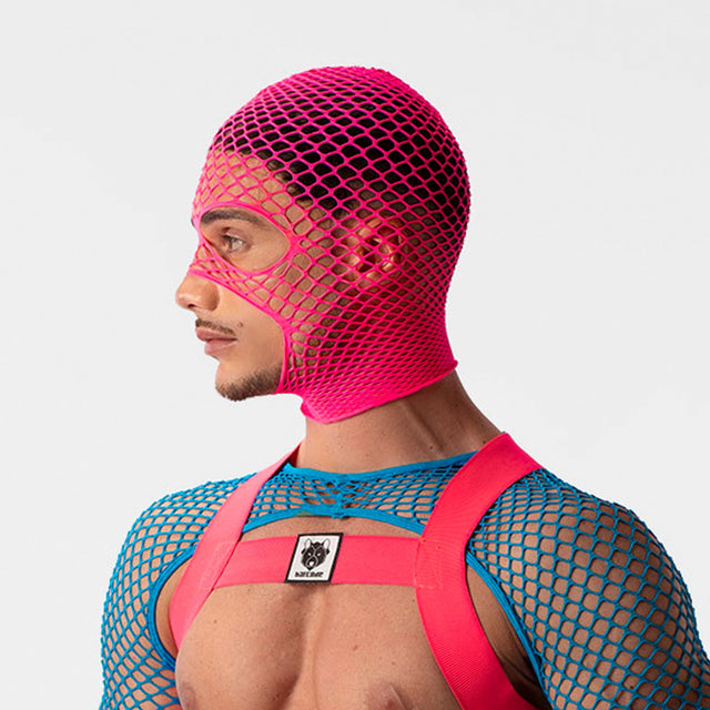 Barcode Berlin Fishnet Mask Sicily Neon Pink