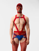 Barcode Berlin Fishnet Mask Sicily Red - FETCH